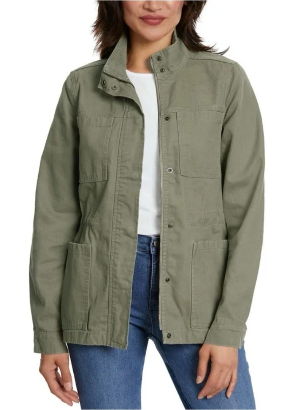 Vintage America Anorak Utility Field Jacket - Olive Green Size Medium (8/10)